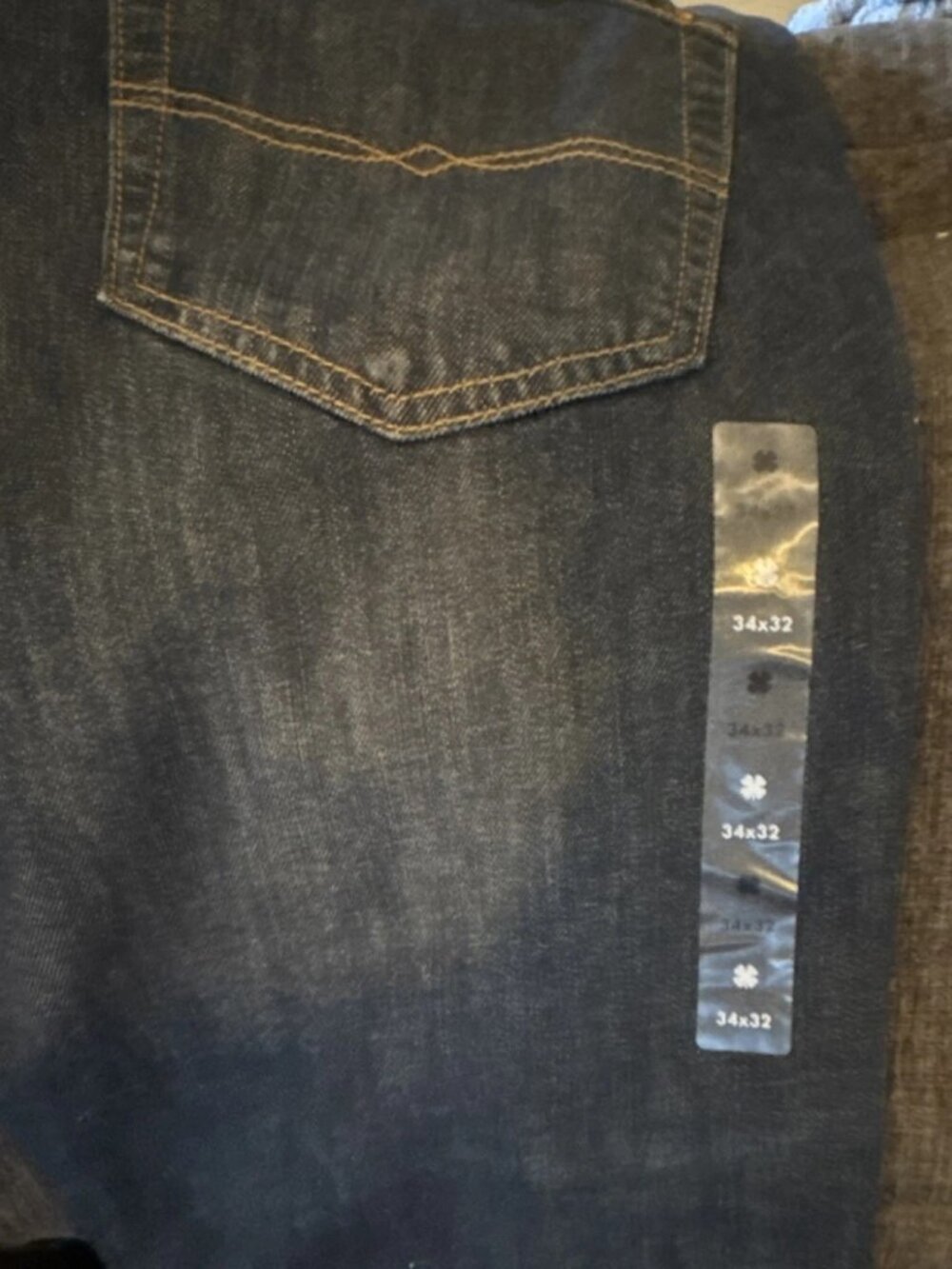 34 x 32 Lucky Brand 410 Athletic Straight Denim Jeans